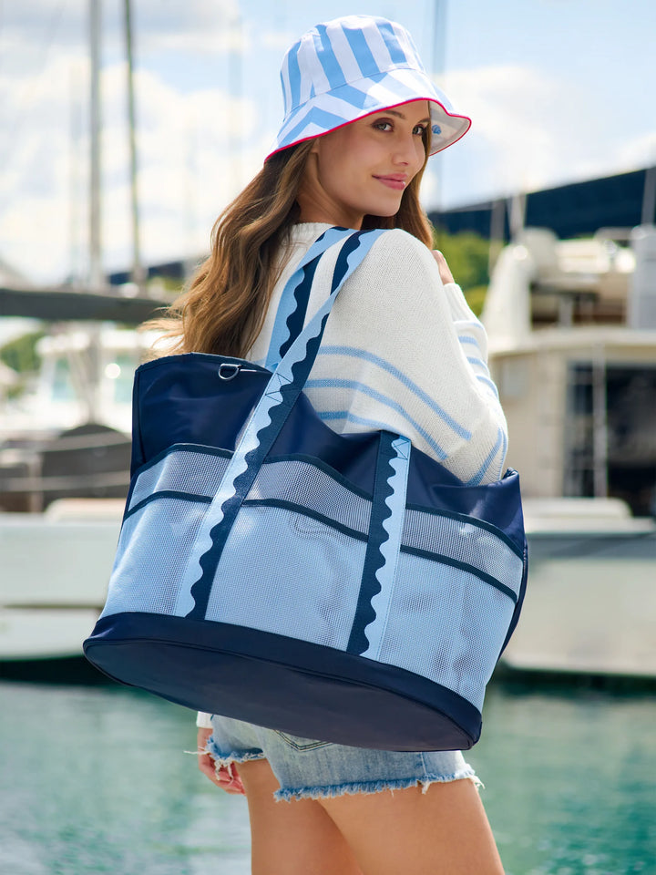 Lake Day Mesh Carryall Tote
