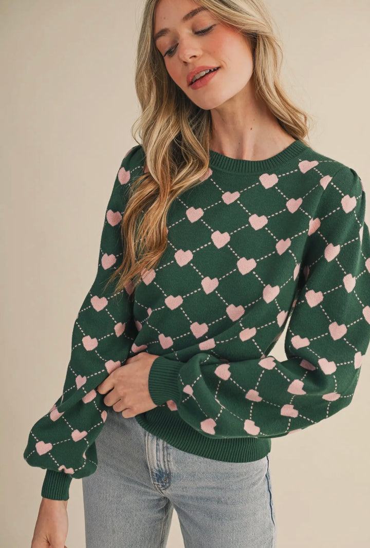 The Sweetheart Argyle Sweater