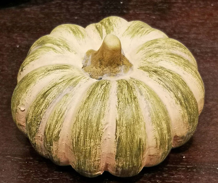 Green Striped Gourds and Pumpkins