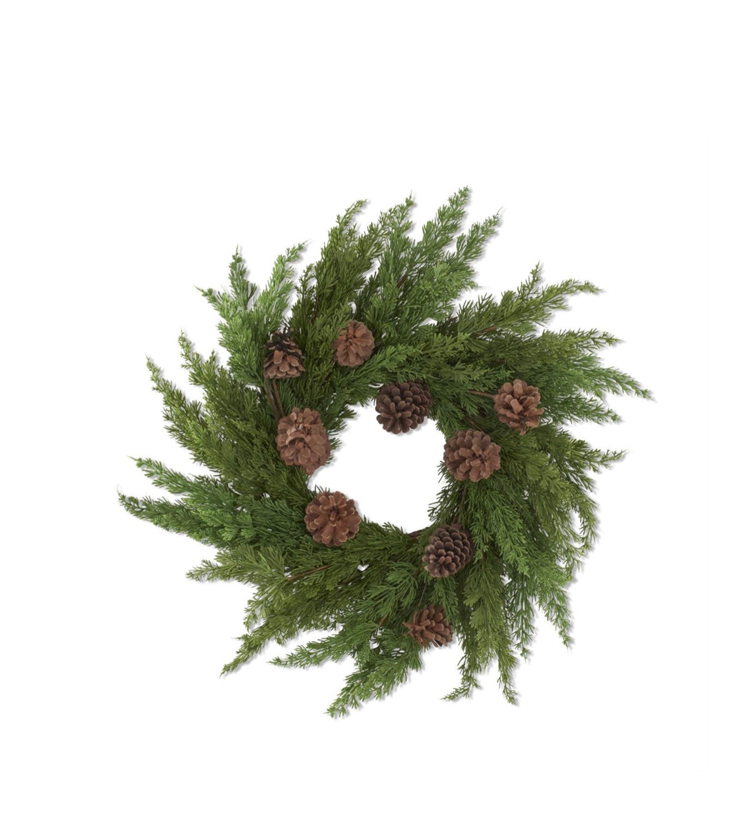 Real Touch Cedar & Pinecone Wreath – 26"