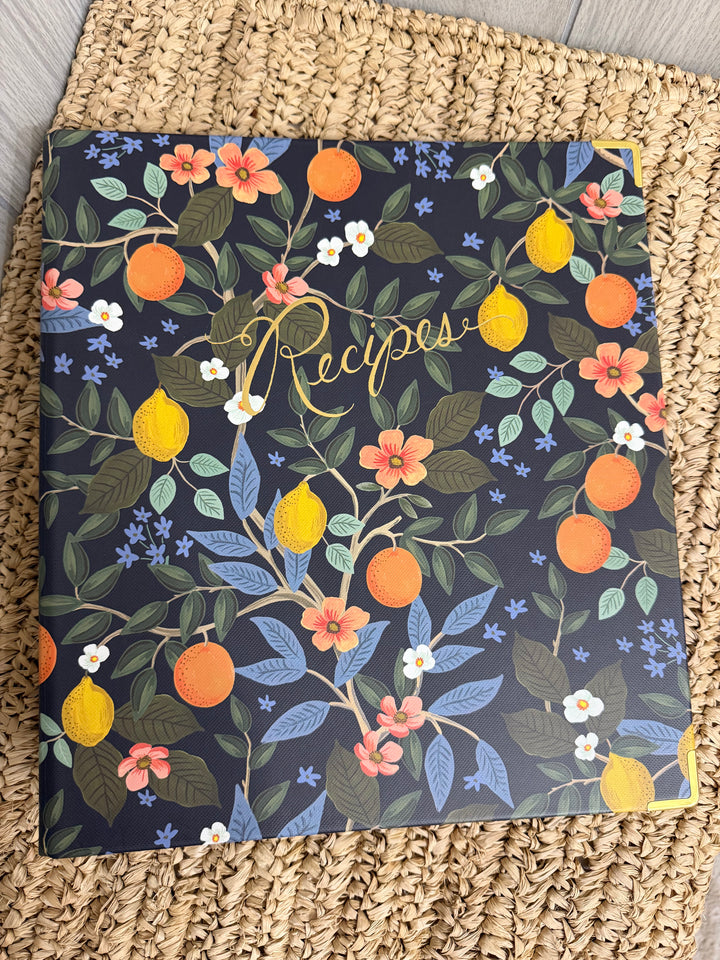 Citrus Grove Recipe Binder