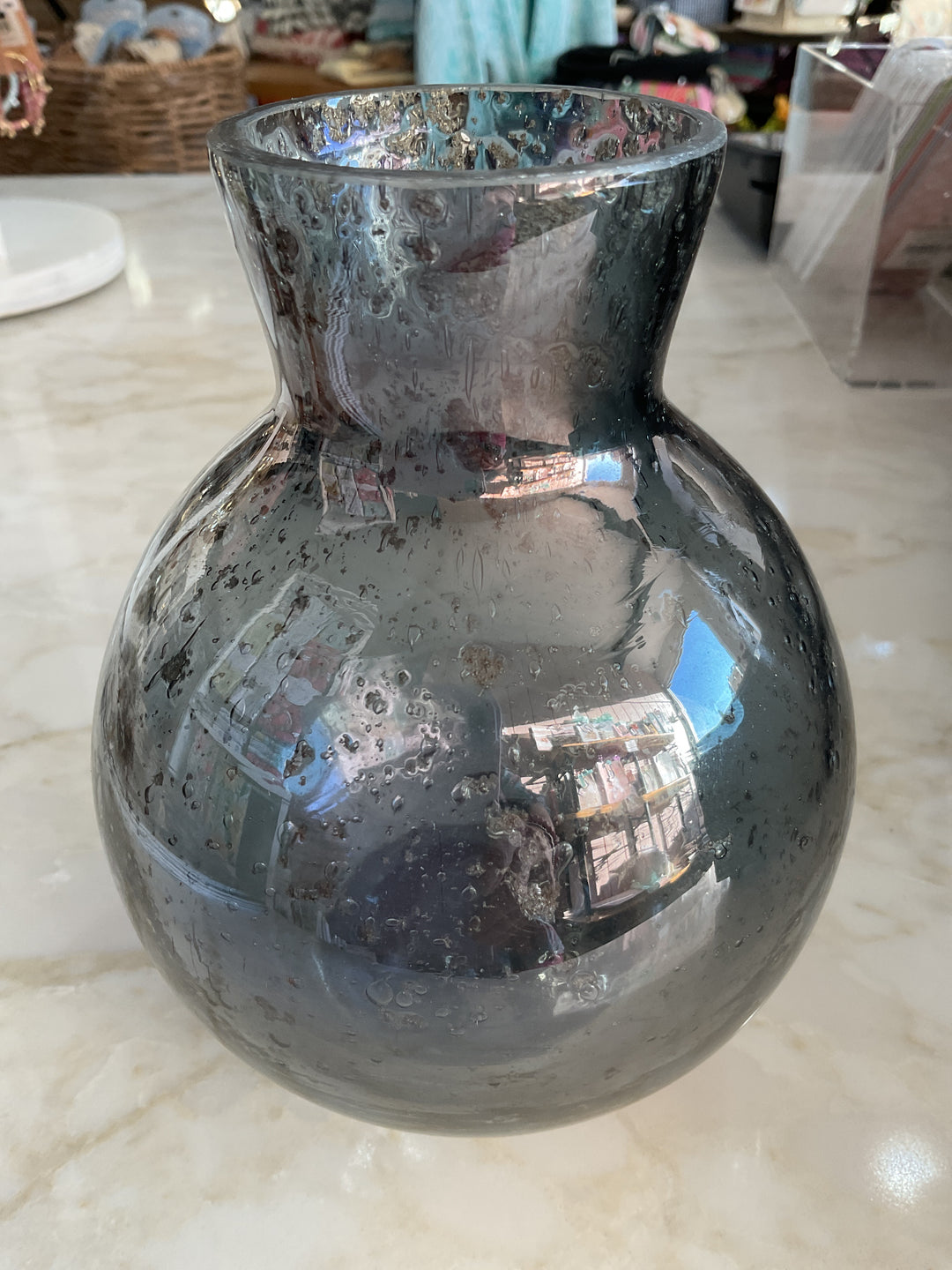 Smoked Glass Vase
