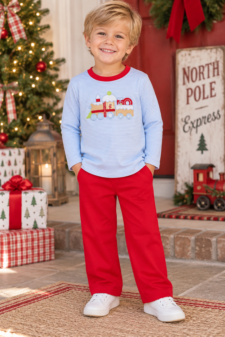 Christmas Express Train Pant Set