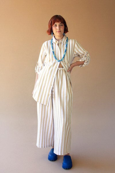 Santorini Stripe Tie-Front Set