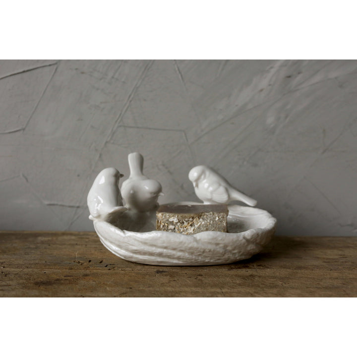 Whispering Birds Ceramic Dish