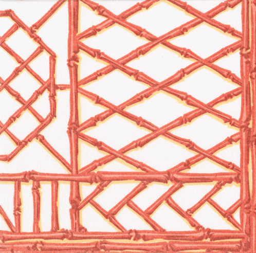Caspari Bamboo Screen Napkins