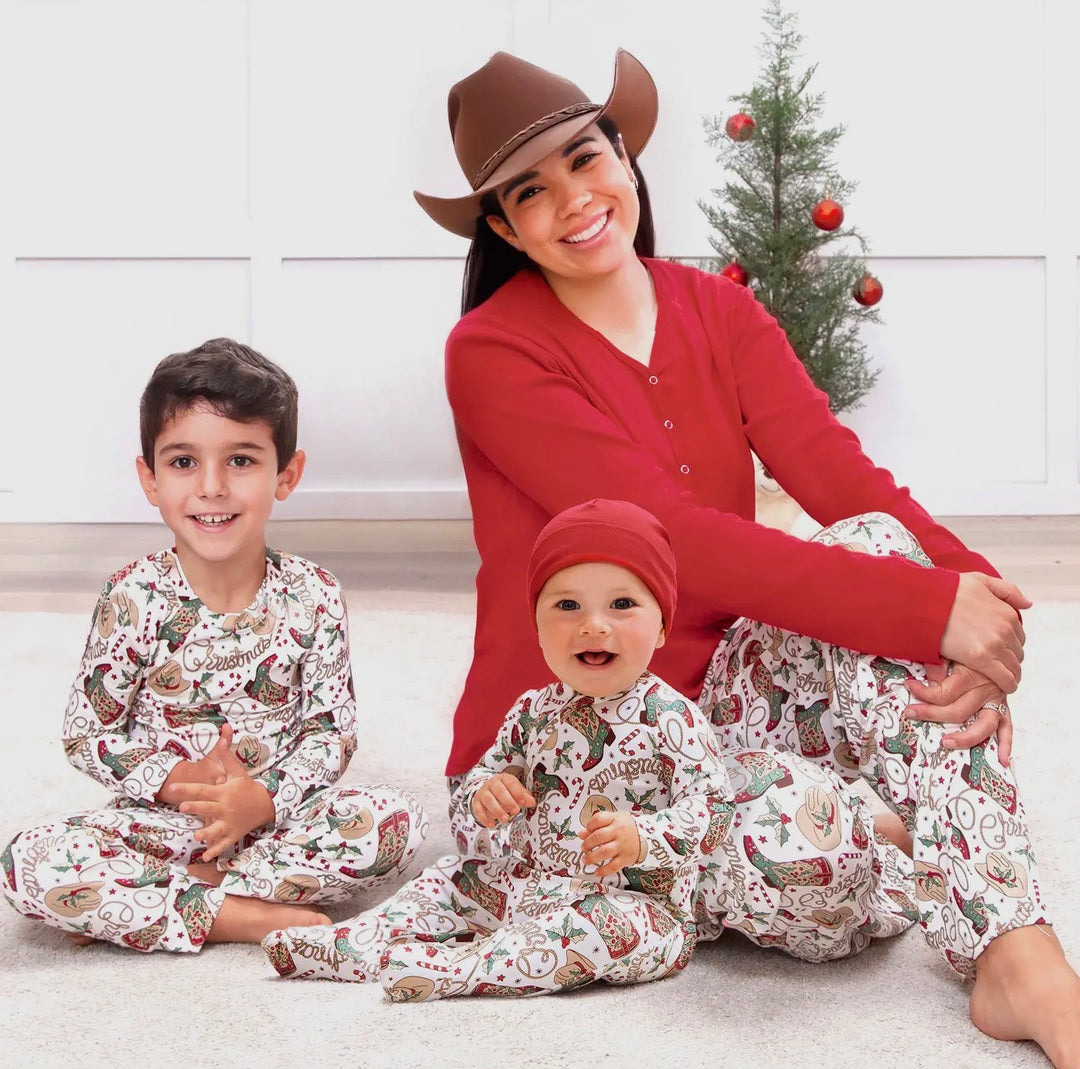 Western Christmas Family Pajama Set