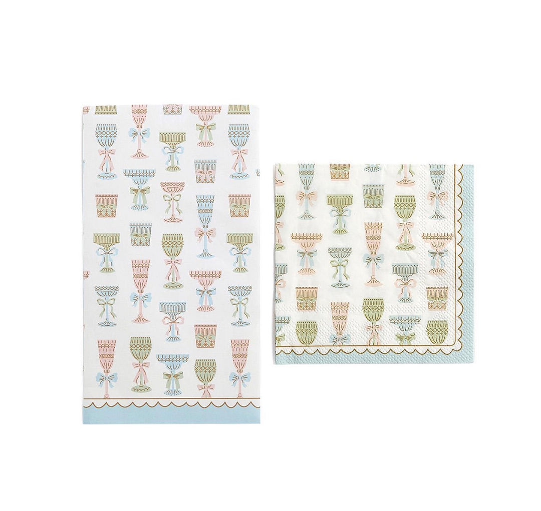 Bow & Goblet Paper Napkins