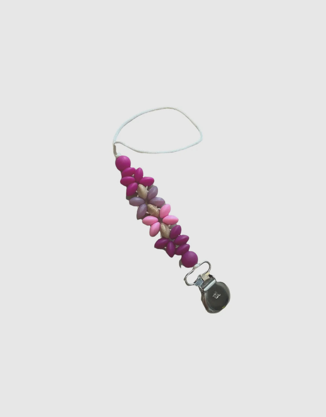 Flower Pacifier/Toy Clip