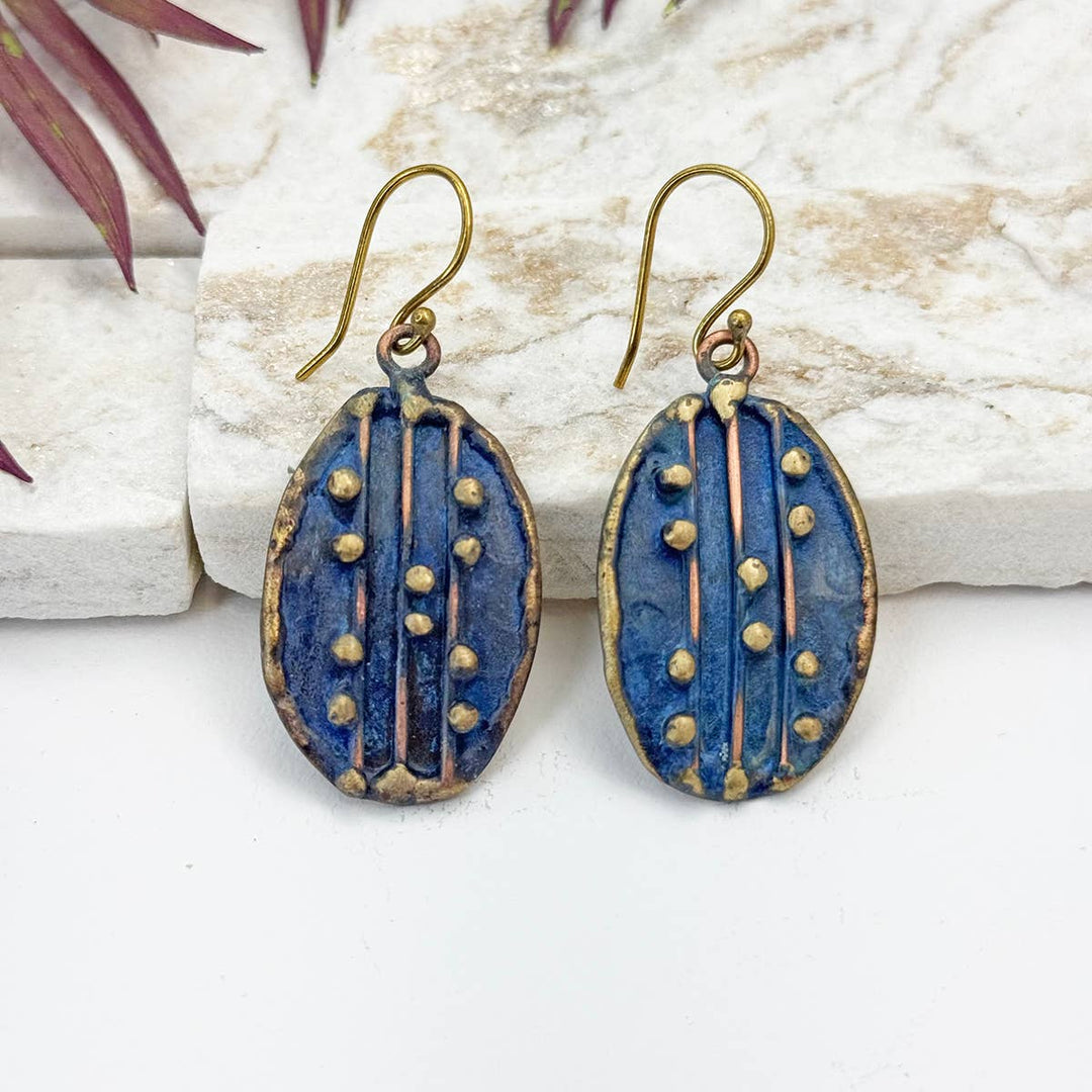 Brass Patina Earrings
