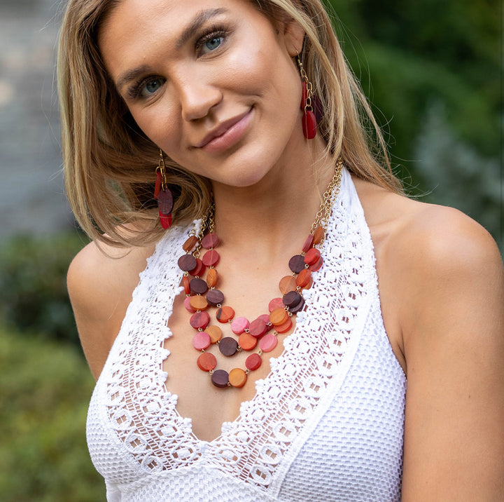 Omala Disc Statement Necklace