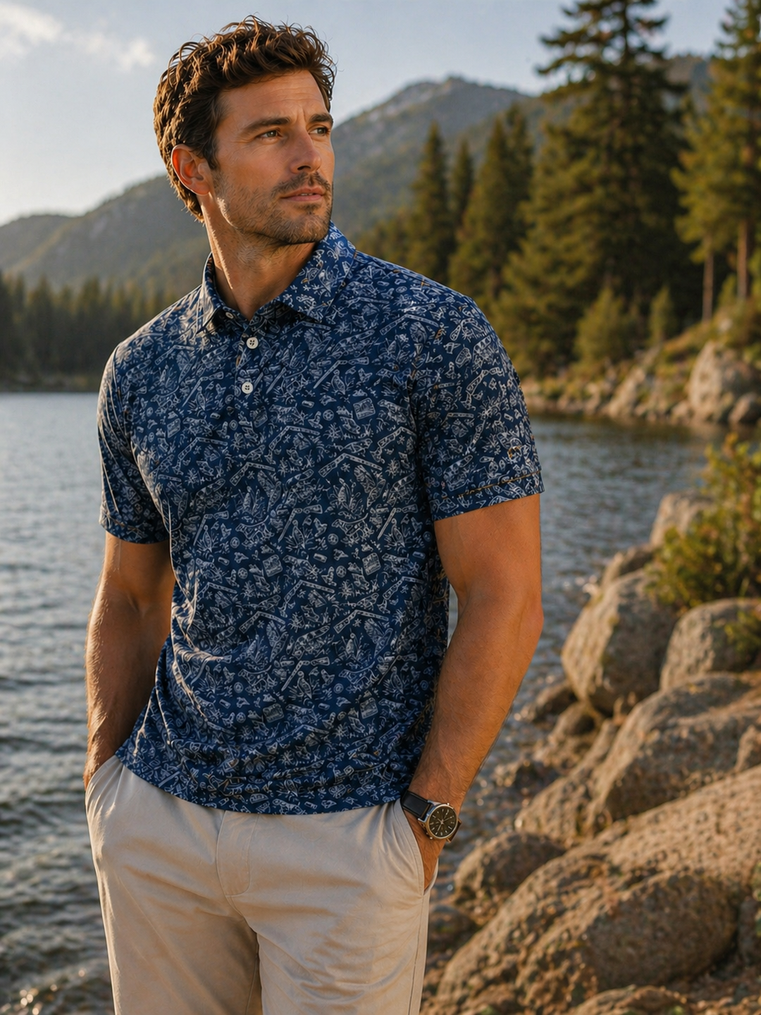 Pointer Performance Polo - Deep Water