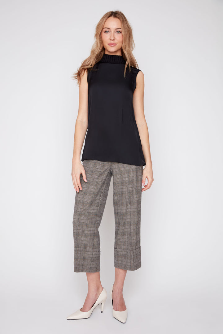 Black Label Mock Neck Blouse