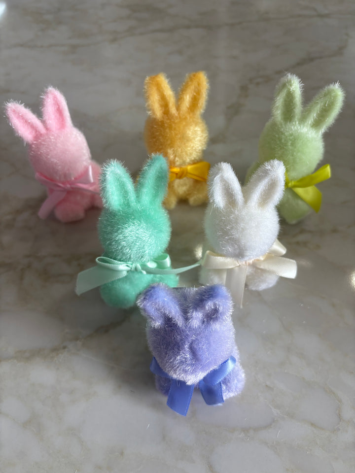 4” Velvet Flocked Bunny