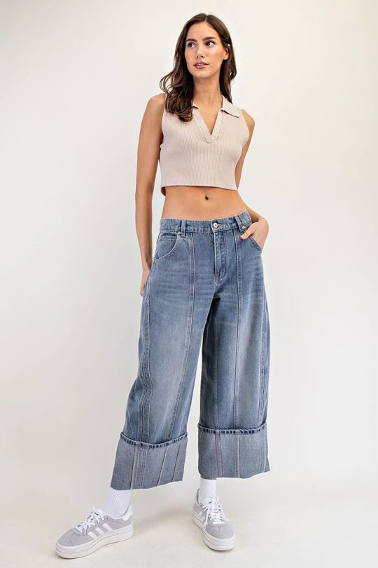 Roll With It Wide Leg Jeans