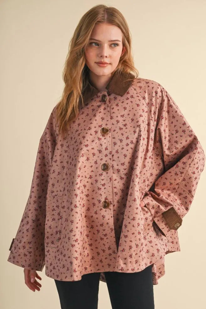 Rosewood Ditsy Floral Jacket