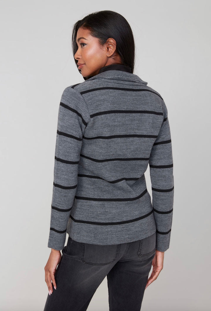 Coastal Stripe Knit Blazer