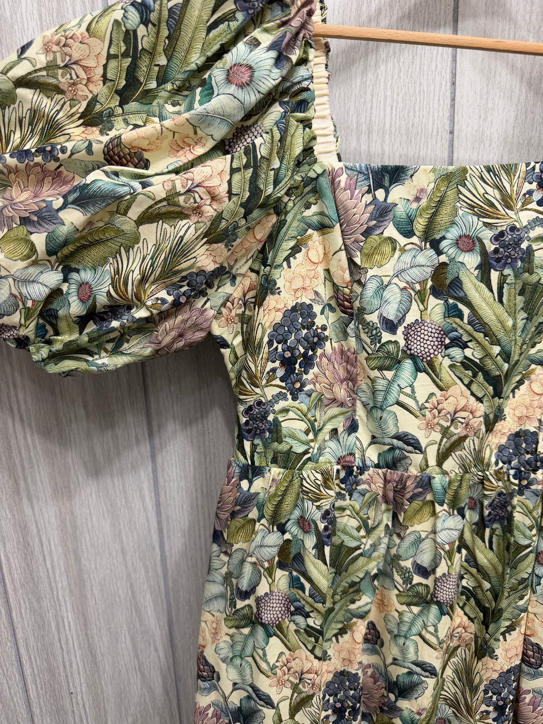 Garden Reverie Puff Sleeve Maxi Dress