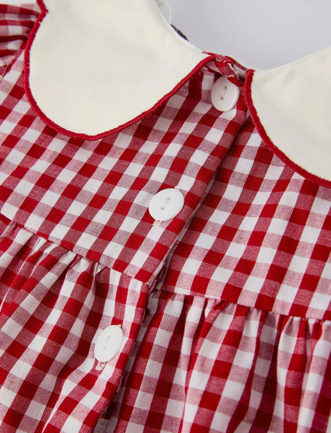 Evergreen Gingham Collar Dress