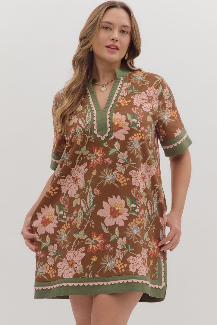 Harvest Blooms Tunic Dress – Plus Size