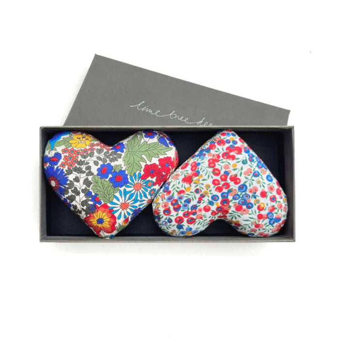 Liberty Lavender Heart Sachet Set
