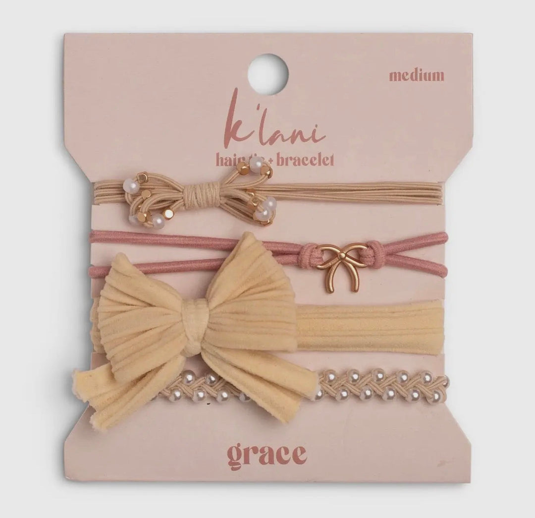 Hair Tie Bracelet Set