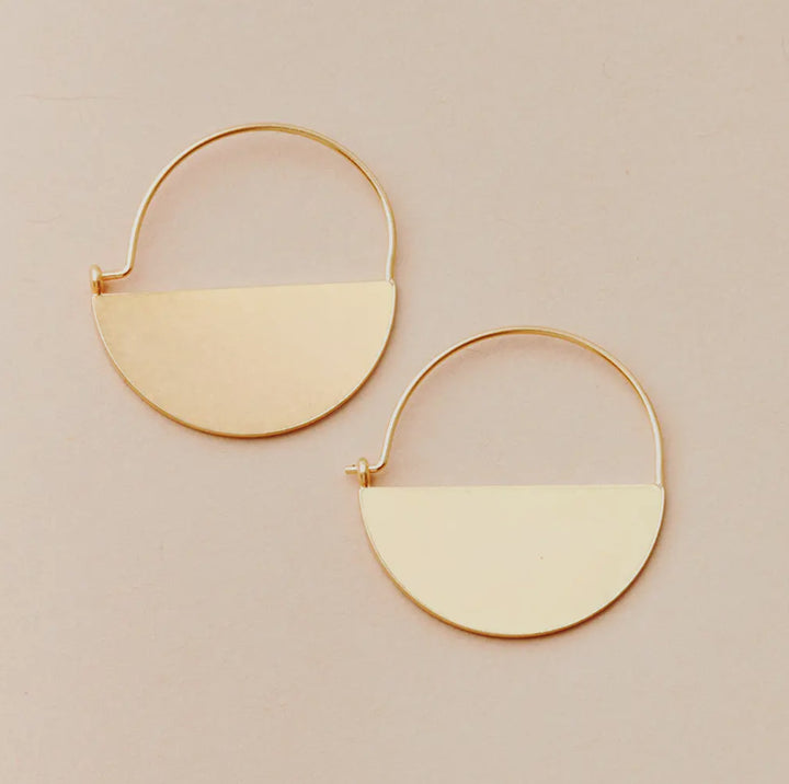 Lunar Hoop Earrings