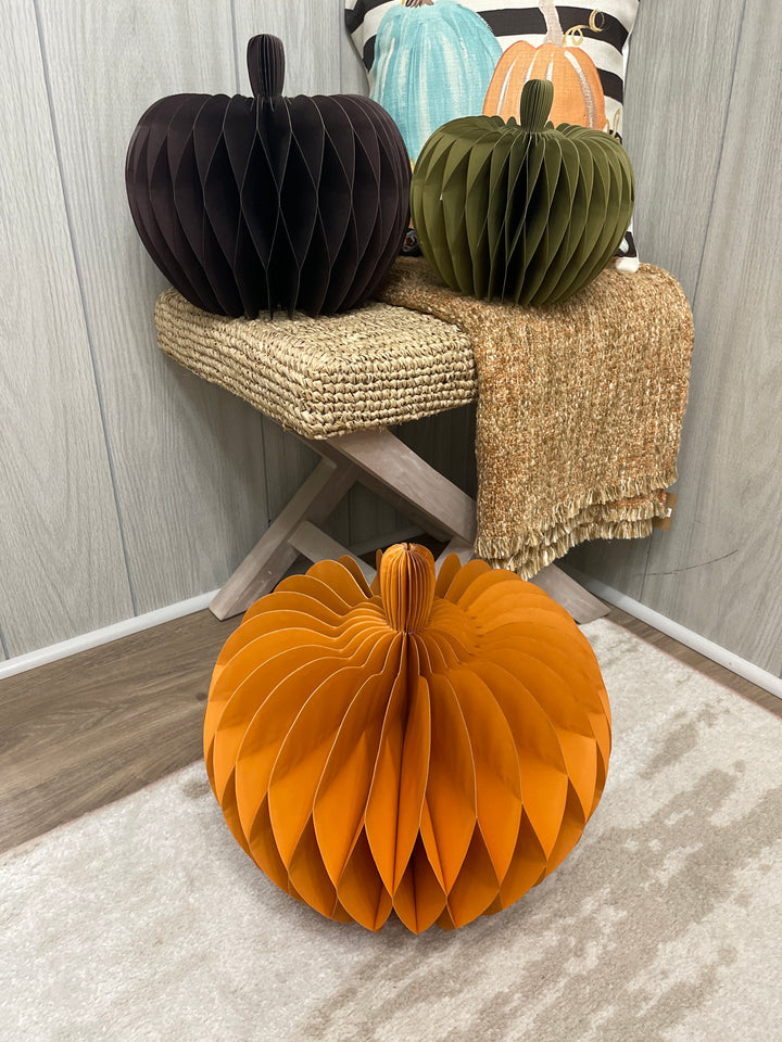 Paper Accordion Pumpkins