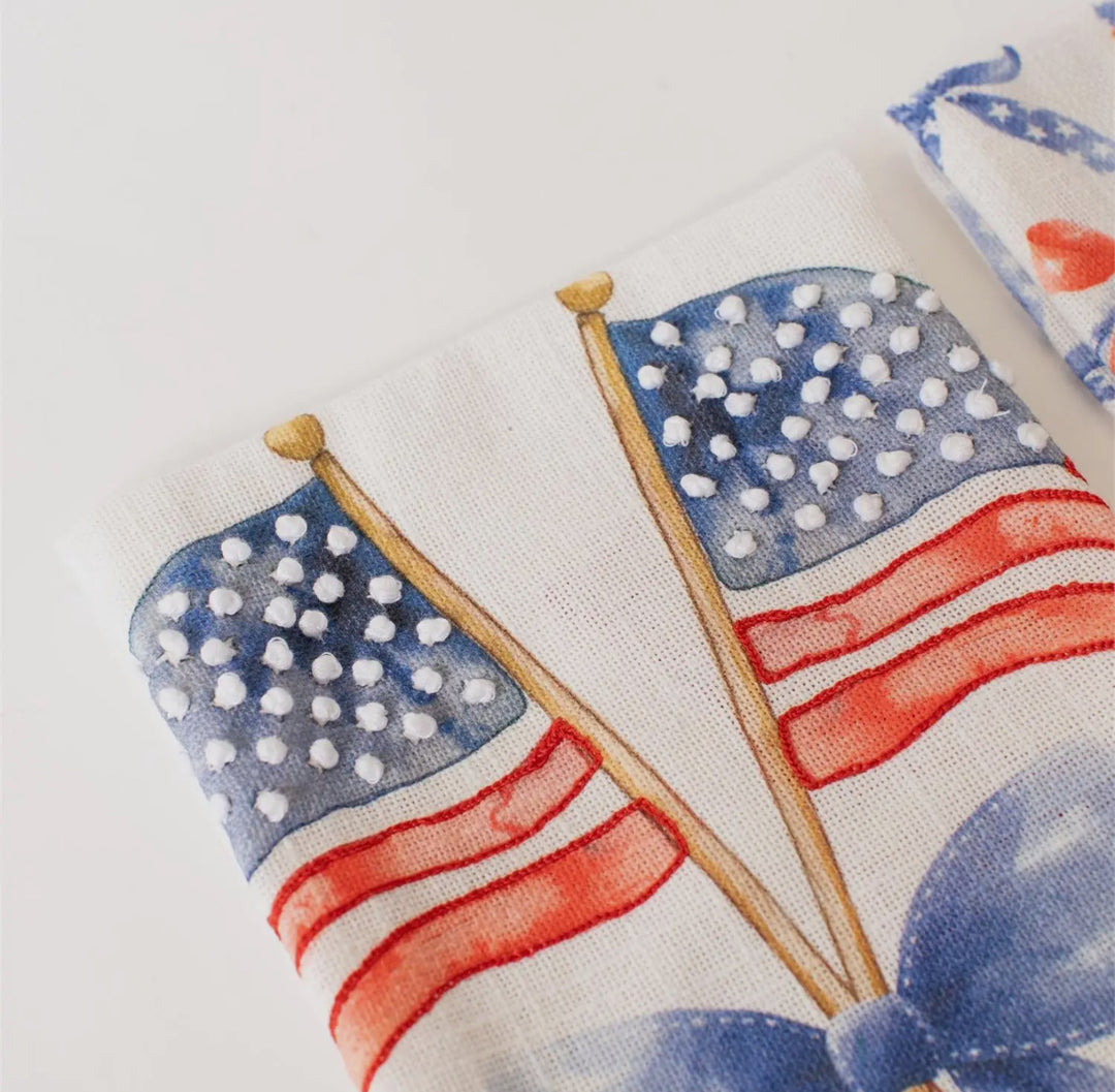 Liberty Ribbons & Bows Tea Towel