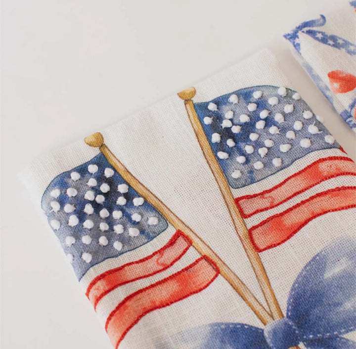 Liberty Ribbons & Bows Tea Towel