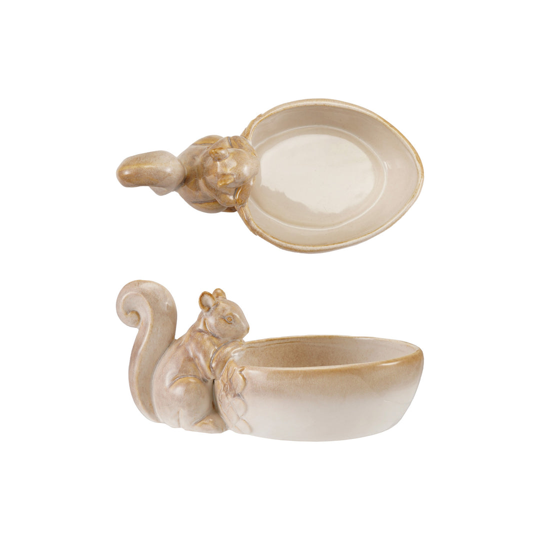 Woodland Squirrel Stoneware Bowl