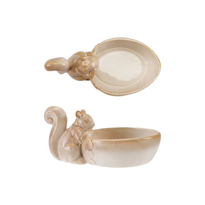 Woodland Squirrel Stoneware Bowl