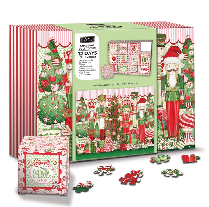 Holiday Cheer Nutcracker 12 Days of Christmas Puzzle Countdown