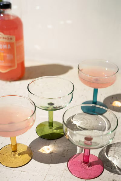 The Confetti Stem Coupe Glass
