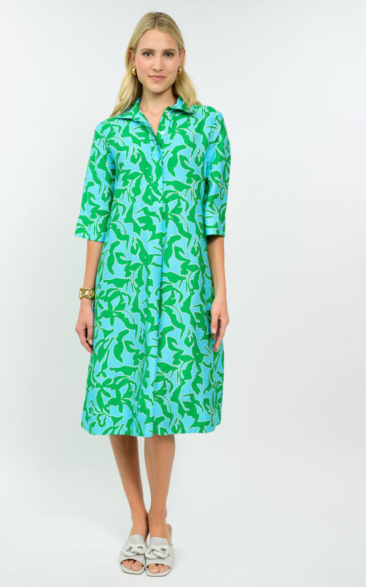 Palm Breeze Midi Dress