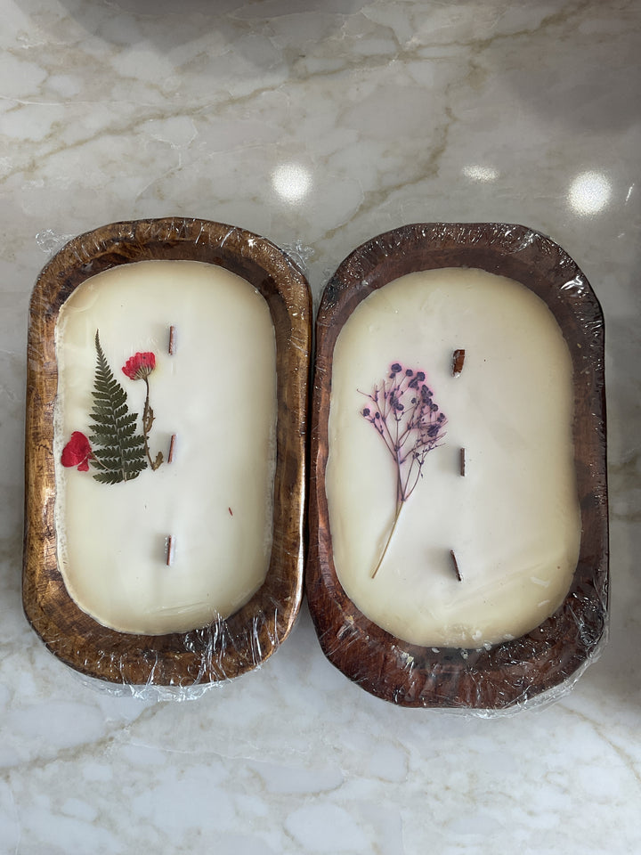 Dough Bowl Hand Poured Candle - Small