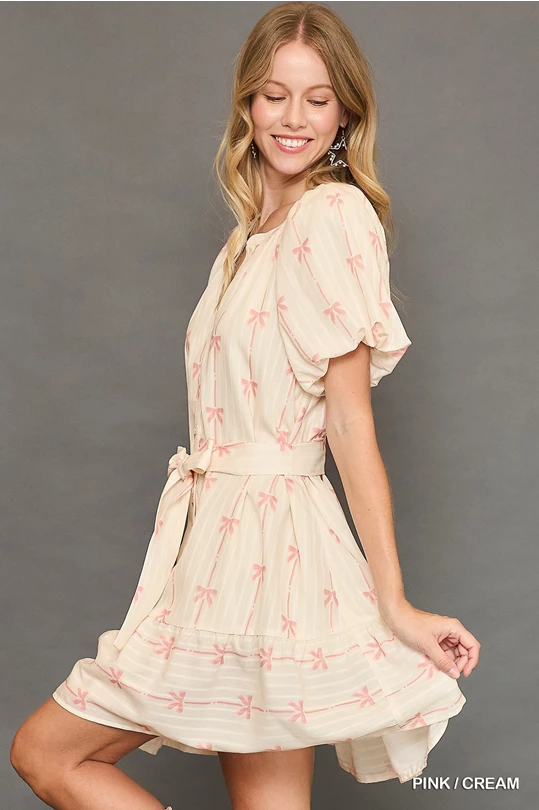 Pink Ribbon Bow Dress