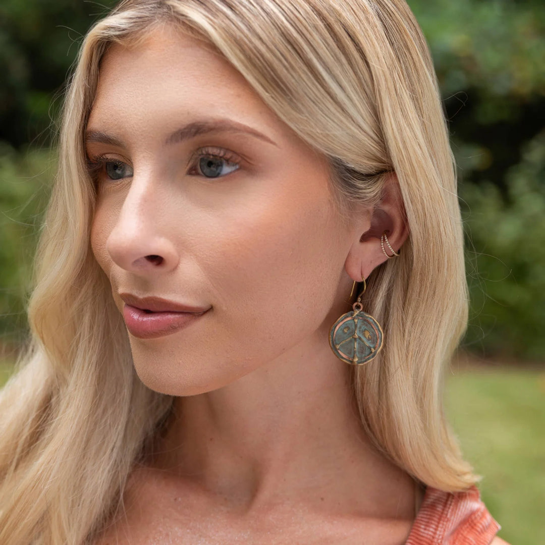Brass Patina Earrings