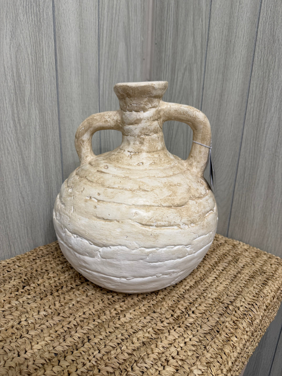 Indonesian Hand-Crafted Earthenware Jug Vase