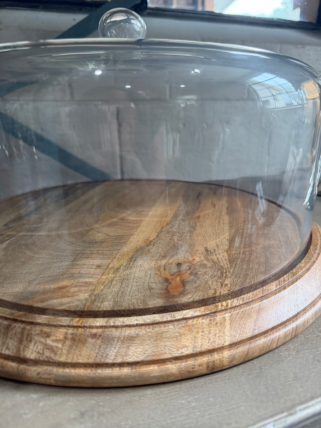 XL Cloche with Wood Base