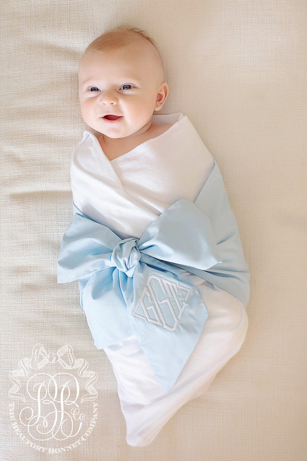 TBBC Bow Swaddle® – Buckhead Blue