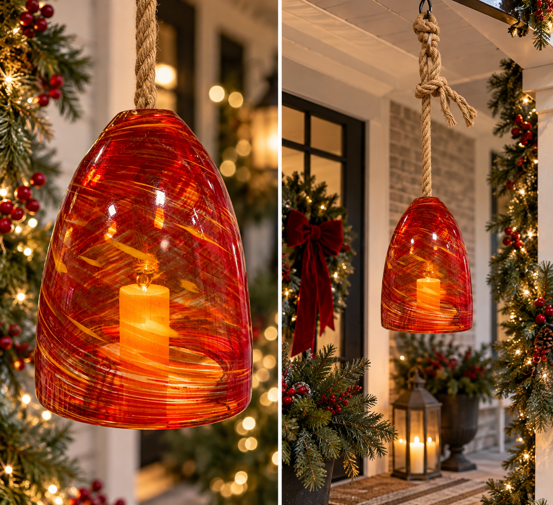 Red Swirl Windchime