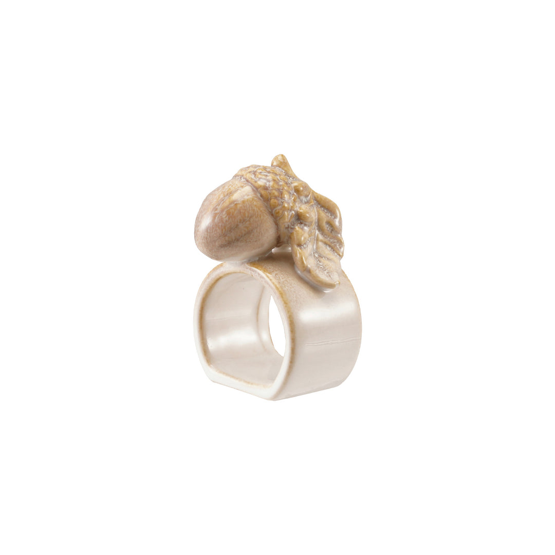Harvest Acorn Stoneware Napkin Ring