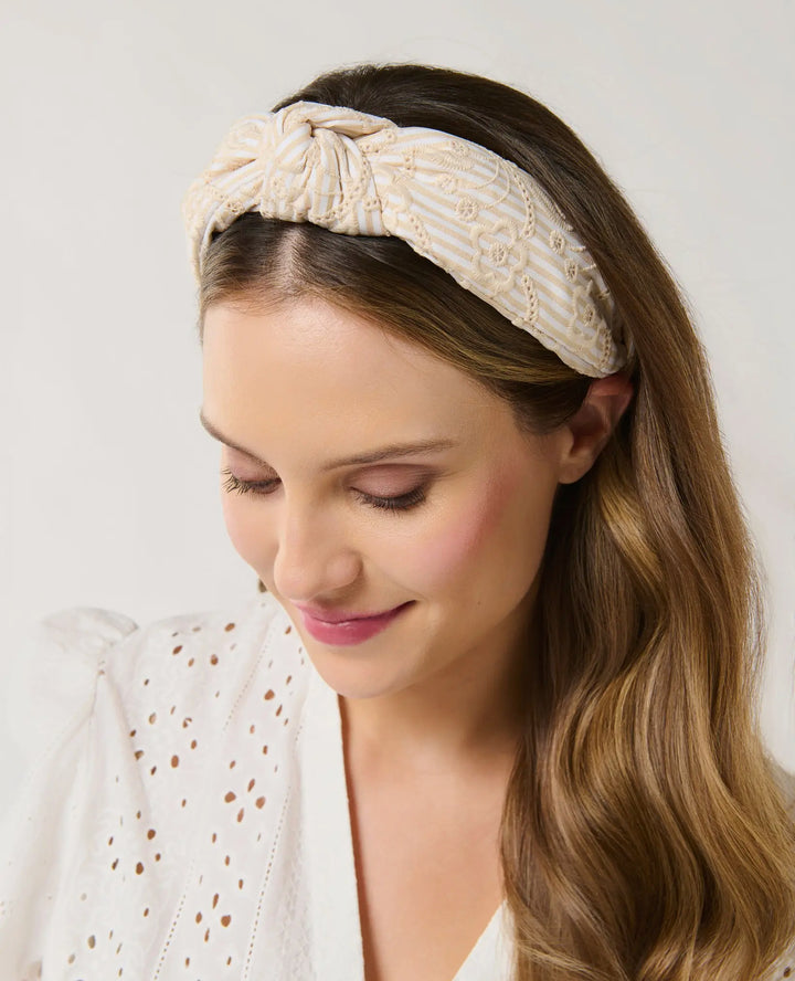 Seaside Eyelet Knot Headband