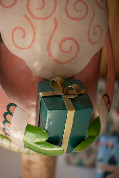 Merry Maker Painted Metal Santa