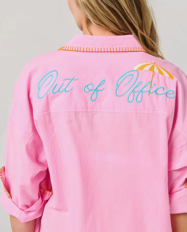 Out of Office Button Down Shirt