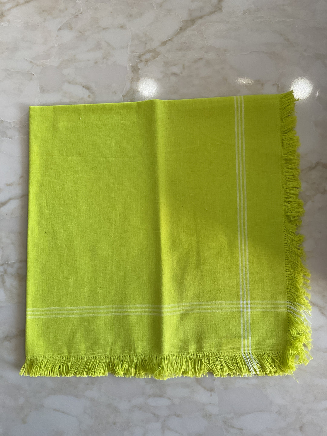 Bright Spring Cotton Fringe Napkins