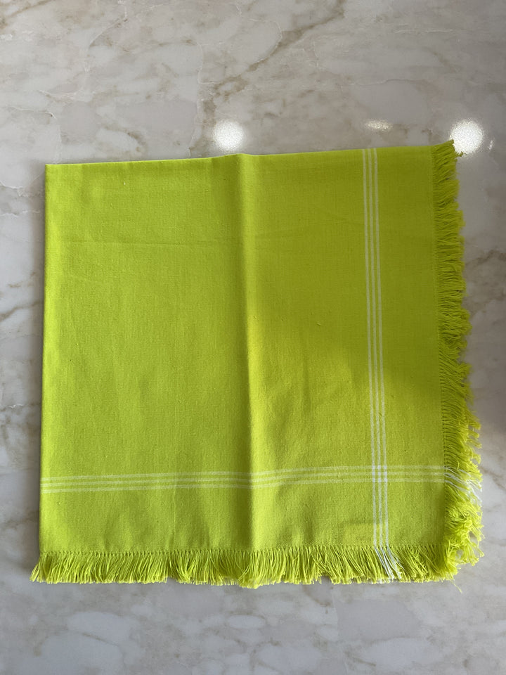 Bright Spring Cotton Fringe Napkins