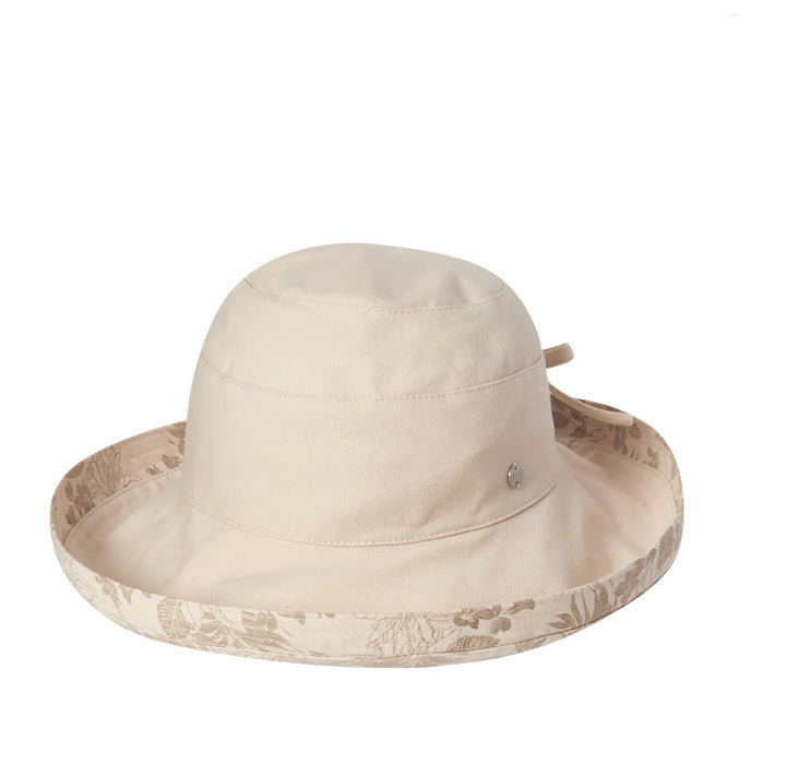 Up-Turn Floral Design Hat