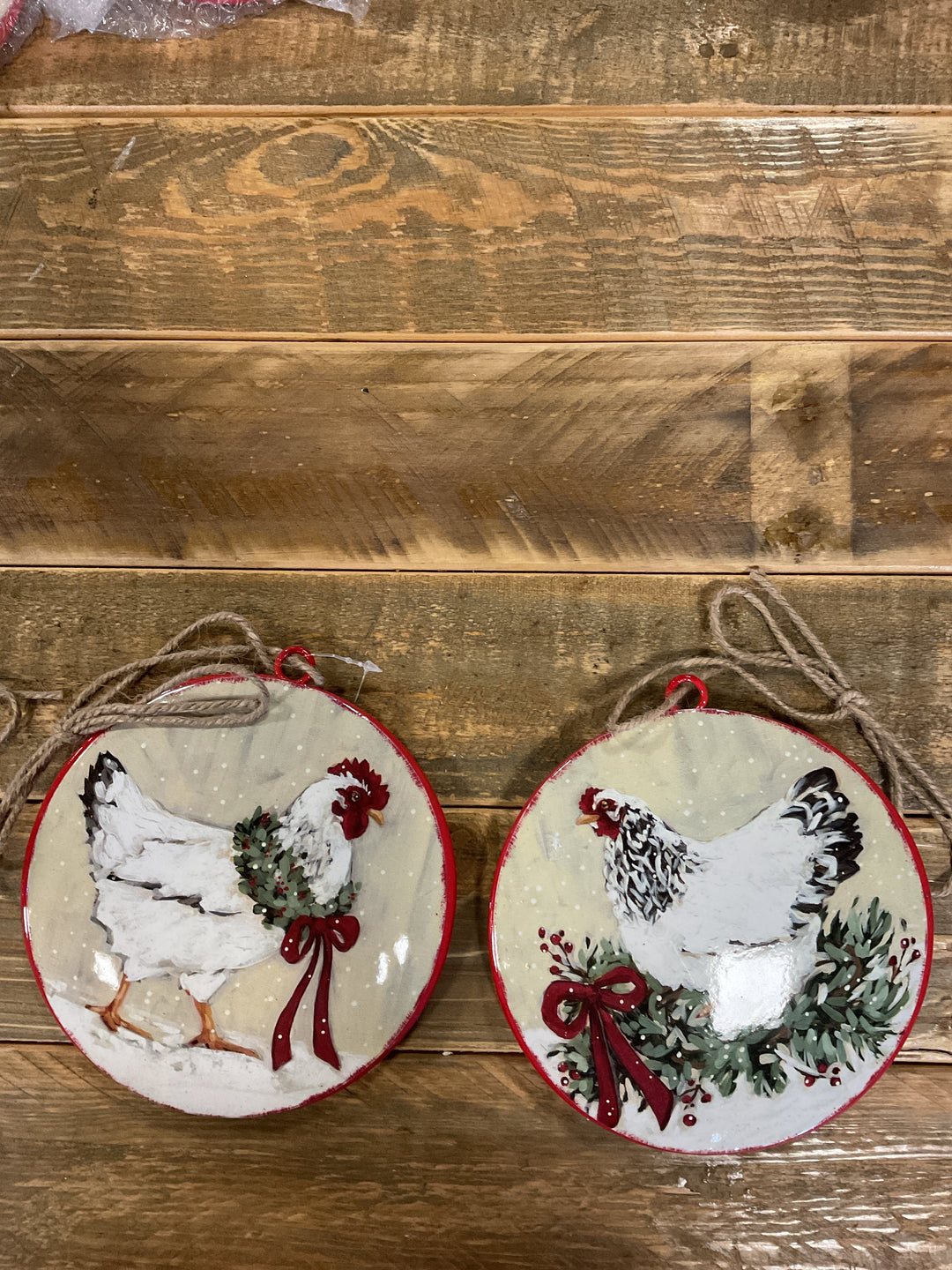 Iron Farm Disc Ornaments